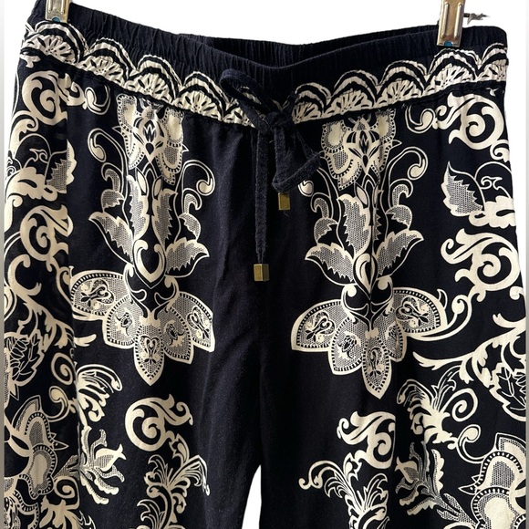 2 for 1 Boho Bundle Deal !! Pattern Bohemian Floral Drawstring Pants Size S/M - Picture 8 of 11